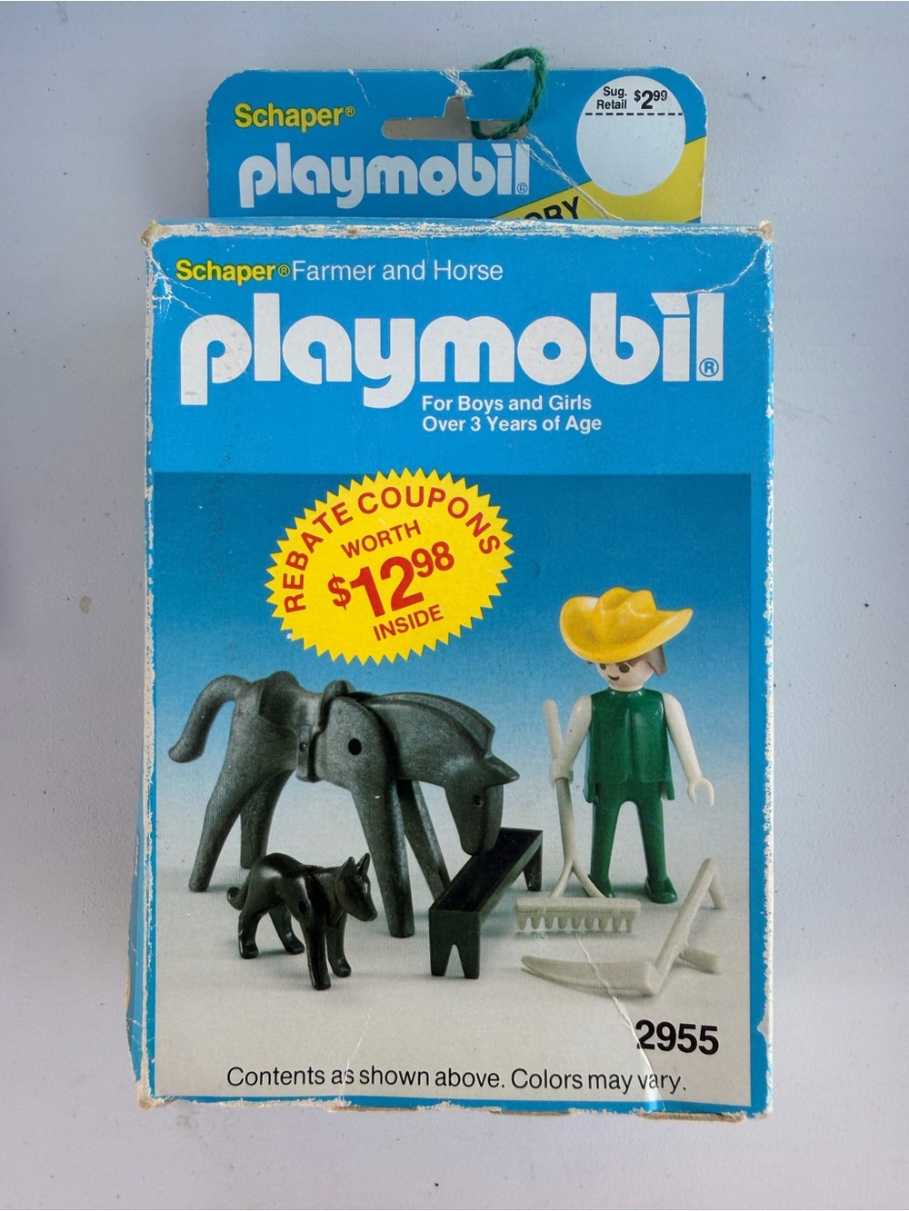 Playmobil 3579 Farm Children with Ponies NEW SEALED Schaper From 1983 !!